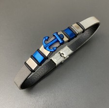 bracciale uomo ancora acciaio