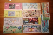 Biglietti (10 Diversi) LOTTERIE ANNI 80