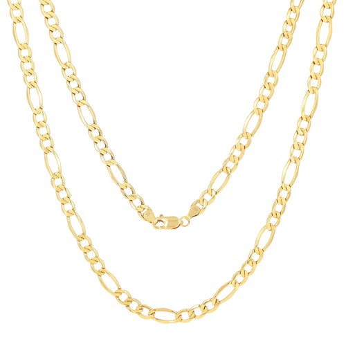 10k oro giallo 5mm catena - giallo, 5.5mm