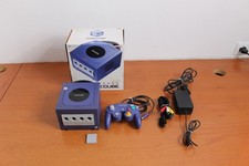 Nintendo GameCube Console indigo purple - viola / Memory card - GC PAL