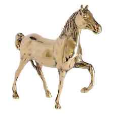 Statua Cavallo Horse in ottone lucido idea regalo per amanti degli animali