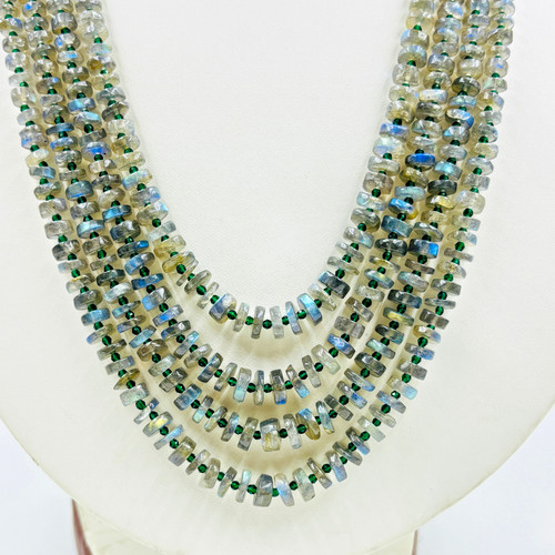 Collana fili perle disco - 4,