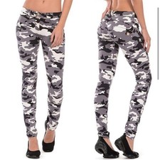 Pantaloni skinny mimetici neri