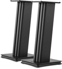HiVi Swan Diva D-Stand Altoparlante Supporto Coppia Nero Gestione Cavi Stabile