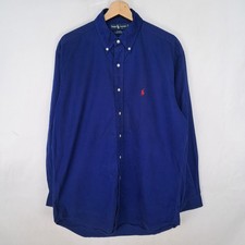 Camicia Ralph Lauren in cotone blu taglia M da uomo