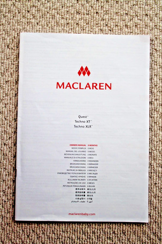 Maclaren buggy manuale del - buggy,