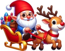 Adesivo Natale Babbo Natale