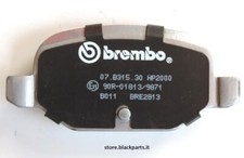 PASTIGLIE FRENO POSTERIORI