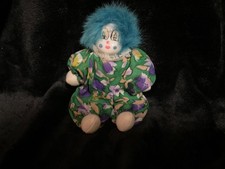 Bambola pagliaccio vintage Q Tee Bean Bag corpo 6 pollici