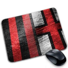 Tappetino Mouse Pad Milan personalizzabile bandiera strisce rossonero