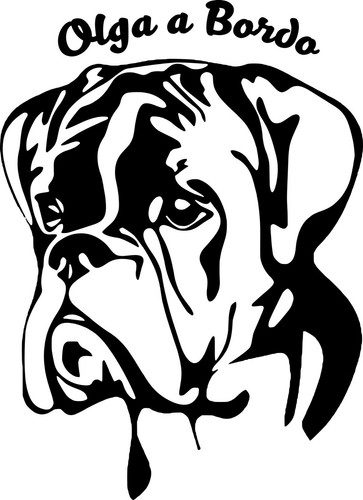 Decalcomania sticker cane - sticker,