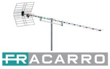 ANTENNA FRACARRO YAGI BANDA LARGA UHF RIFLETTORE GRIGLIA 20ELE 16DB ALLUMINIO F