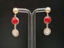 Orecchini donna cammeo pendenti argento 925 plac oro cameo italiano