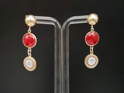 Orecchini donna cammeo