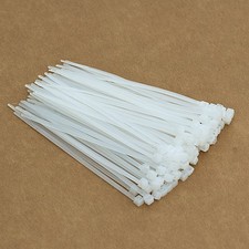 100 fascette per cavi bianche