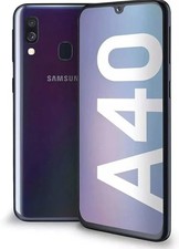 Samsung Galaxy A40 64 GB nero doppia SIM sbloccato grado AA gratuito il giorno successivo Del