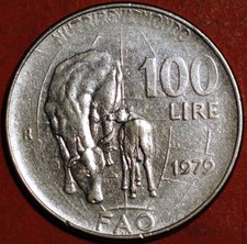 Italia 100 Lire 1979 KM# 106