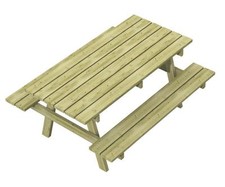 Tavolo da parco con panche