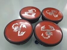 4 TAPPI COPRIMOZZO ABARTH PER CERCHI OZ UNO TURBO LANCIA DELTA 