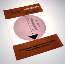 WTW STRUMENTI DI MISURA ELETTRONICI ED ELETTROCHIMICI DEPLIANT 1967 L0604S10