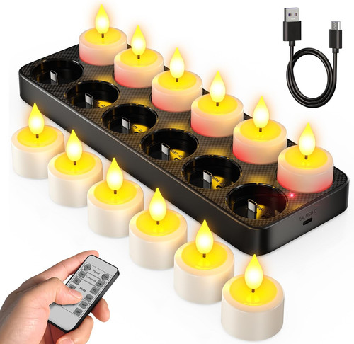 Candele led ricaricabili - led, tea