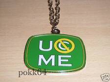 Pendentif JOHN CENA Vert catch WWE collier chaine métal