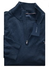 Maglione mezza zip Gant blu