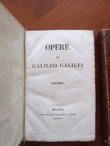 Opere galileo galilei - opere, di
