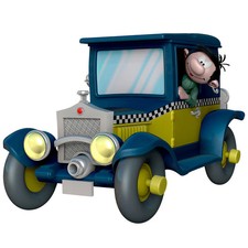 Figura hucha taxi - figura,