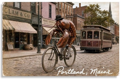 Portland maine magnete vintage - magnete,