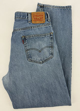 Jeans Levis 550 uomo 38x34 blu vestibilità rilassata lavaggio medio denim americano
