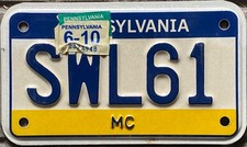 Targa MOTO Originale USA