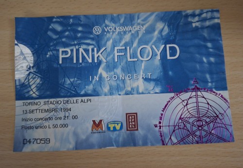 Pink floyd biglietto concerto - pink,