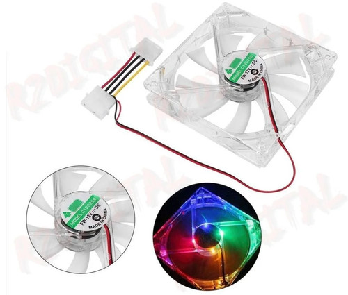 Ventola 120 quad led 4pin - 120,