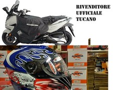 Termoscudo Coprigambe Tucano Urbano R159X Suzuky Burgman 400 anno 2014 + Casco