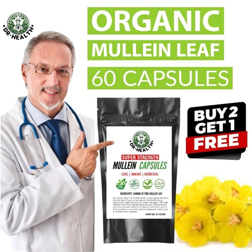 Mullein leaf extract capsules - mullein,