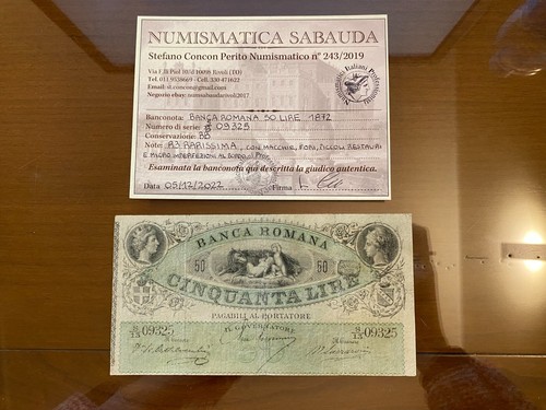 Banca romana lire 1872 - 50, r3