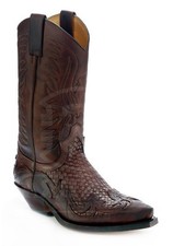 3241 SENDRA BOOTS Western Marrone Uomo Donna