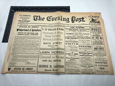 Originale WW2 British Giornali Del canale Isole Occupation Maglia - Ottobre 1942