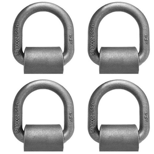 4pcs inch metal - d, rings