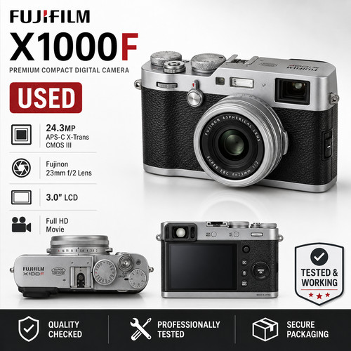 Fujifilm x100f silver mp - silver, 24,3