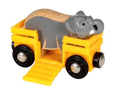 Vagone con elefante trenino - vagone,
