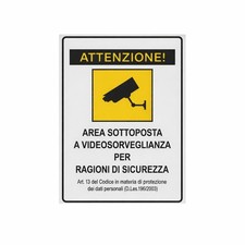 Cartello videosorveglianza