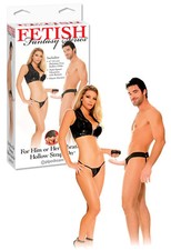 Vibratore cavo vaginale anale indossabile cintura con fallo dildo sex realistico