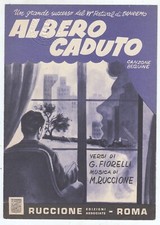 Spartito ALBERO CADUTO Ugo Molinari - Festival di Sanremo 1956 Mario Ruccione