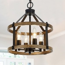 4-Light Farmhouse Chandelier