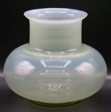 SALVIATI MURANO 1970 Ca Vaso In Vetro Opalescente Verde - Firmat A Punta