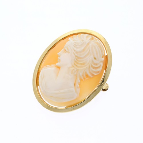 Spilla antica cammeo oro - 333, 8