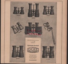 BERLINO, Pubblicità 1918, Società Ottica Industriale OIGEE Inseguitore Prismatico