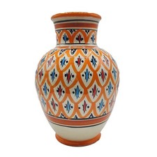 Vaso Berbero Marocchino in Ceramica Terracotta di Safi H. 30 Cm - Capolavoro Etn